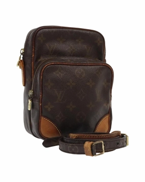 Monogram Canvas Shoulder Bag with Adjustable Strap