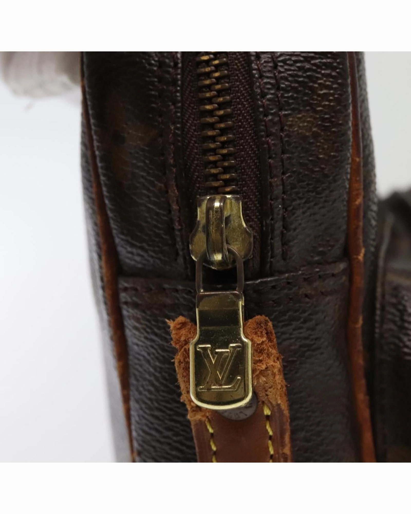 Monogram Canvas Shoulder Bag with Adjustable Strap