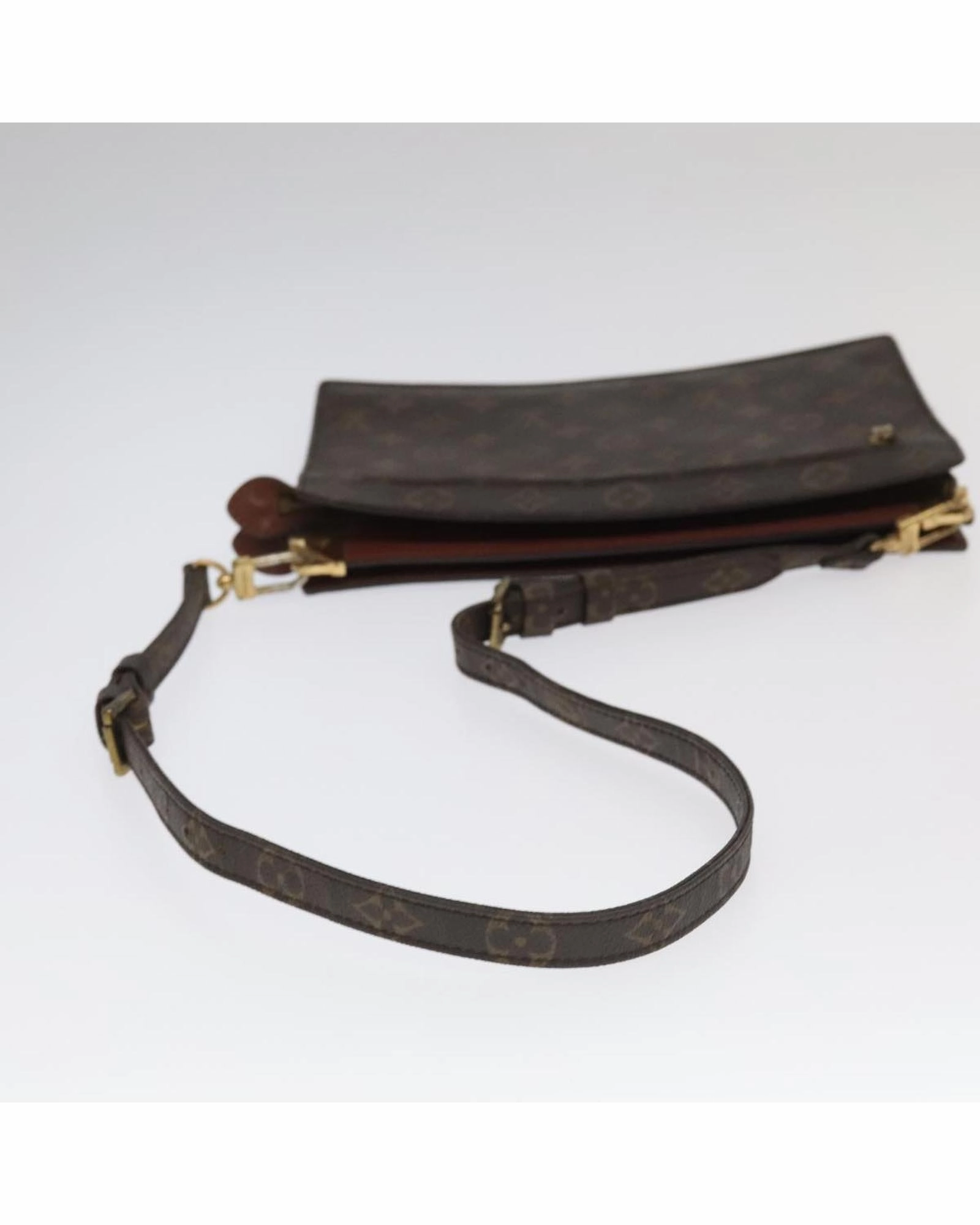 Monogram Canvas Shoulder Bag with  Detailing