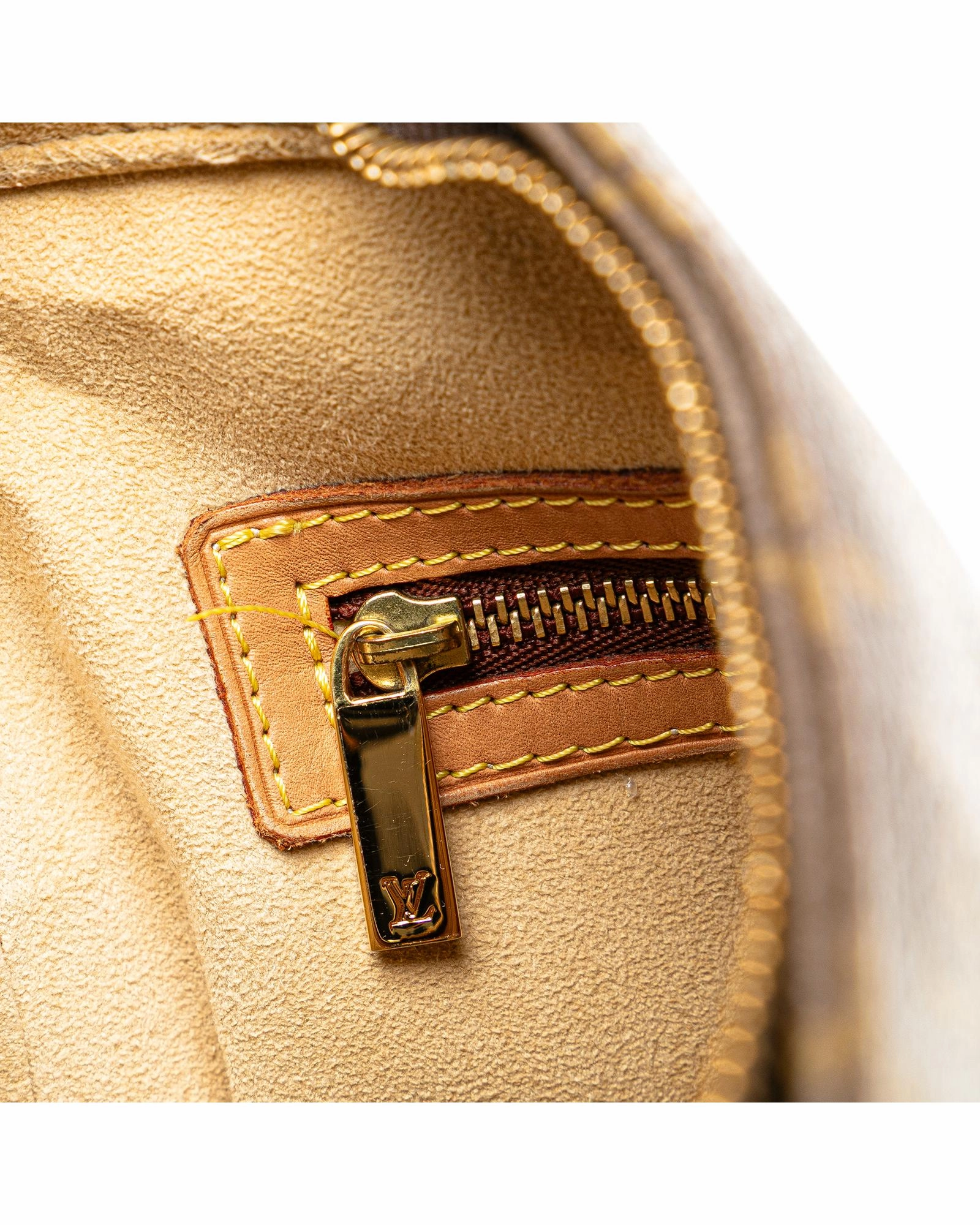 Monogram Canvas Shoulder Bag with Rolled Leather Strap