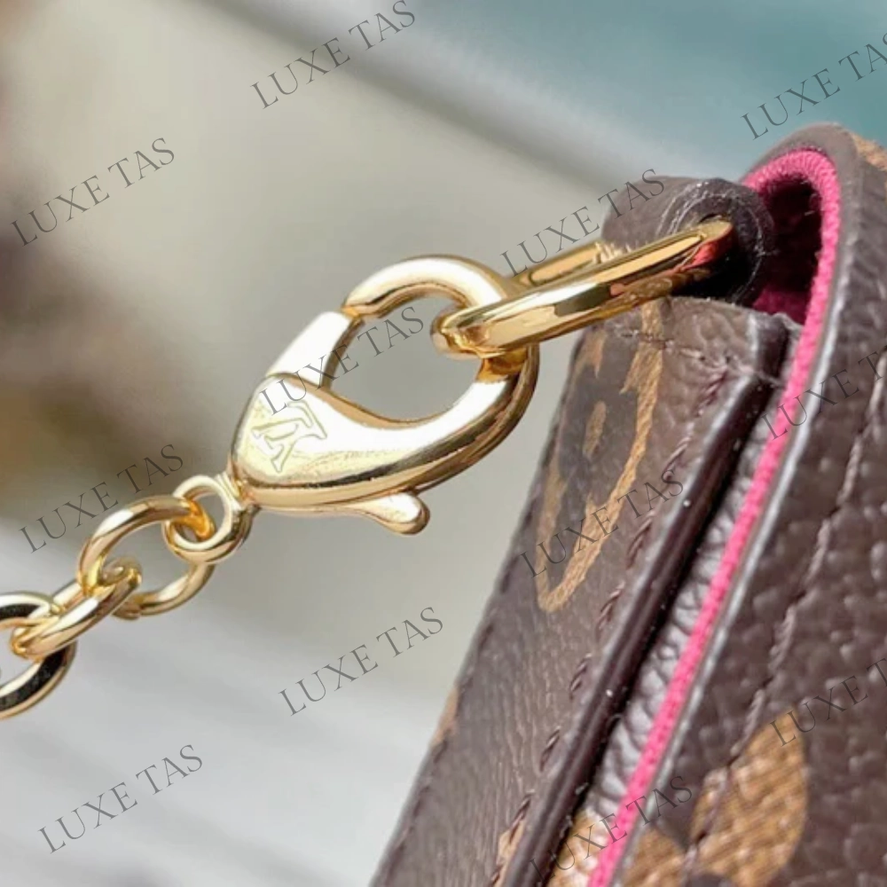 Monogram Flicie Pochette Leather Crossbody Bag for Women