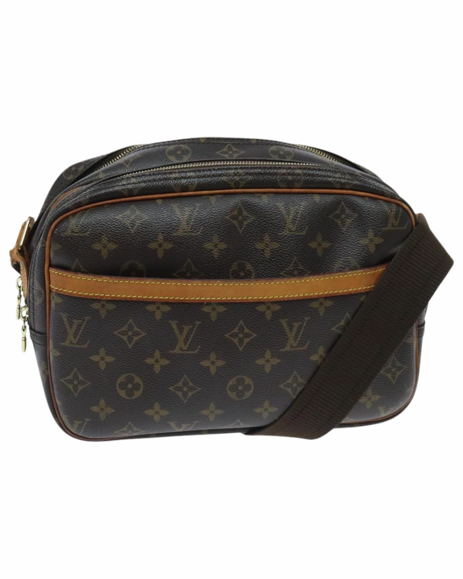 Monogram Reporter PM Shoulder Bag with  Design