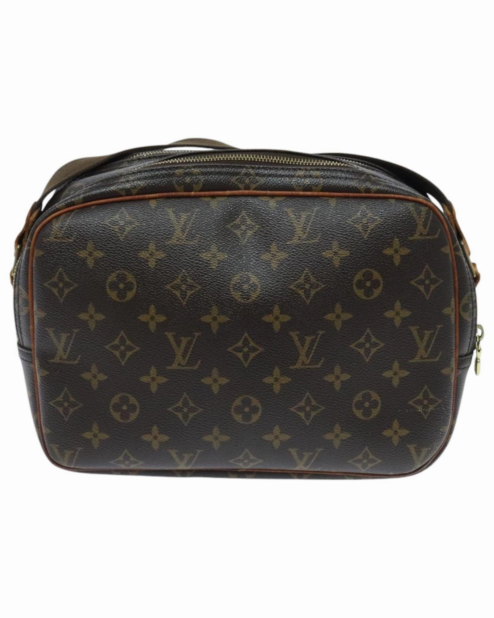 Monogram Reporter PM Shoulder Bag with  Design