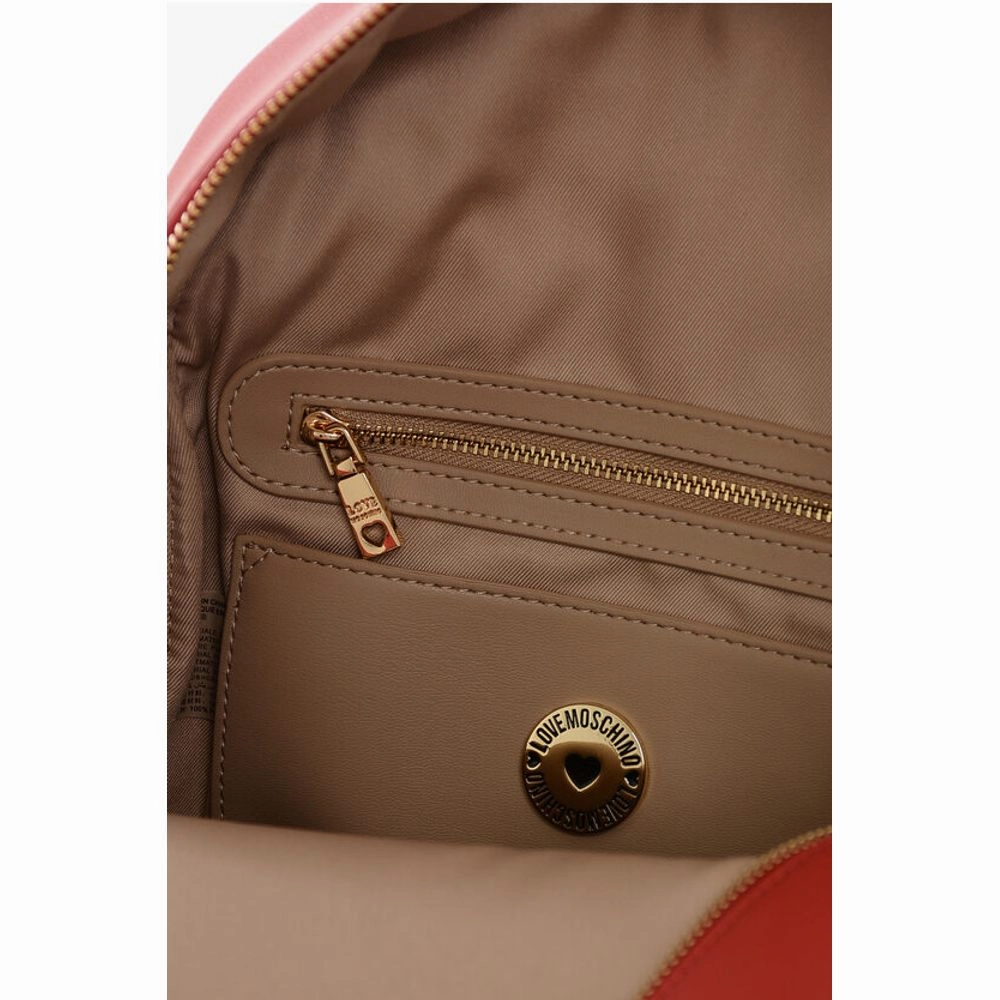 Moschino LOVE MOSCHINO Faux Leather Backpack with Lettering Logo