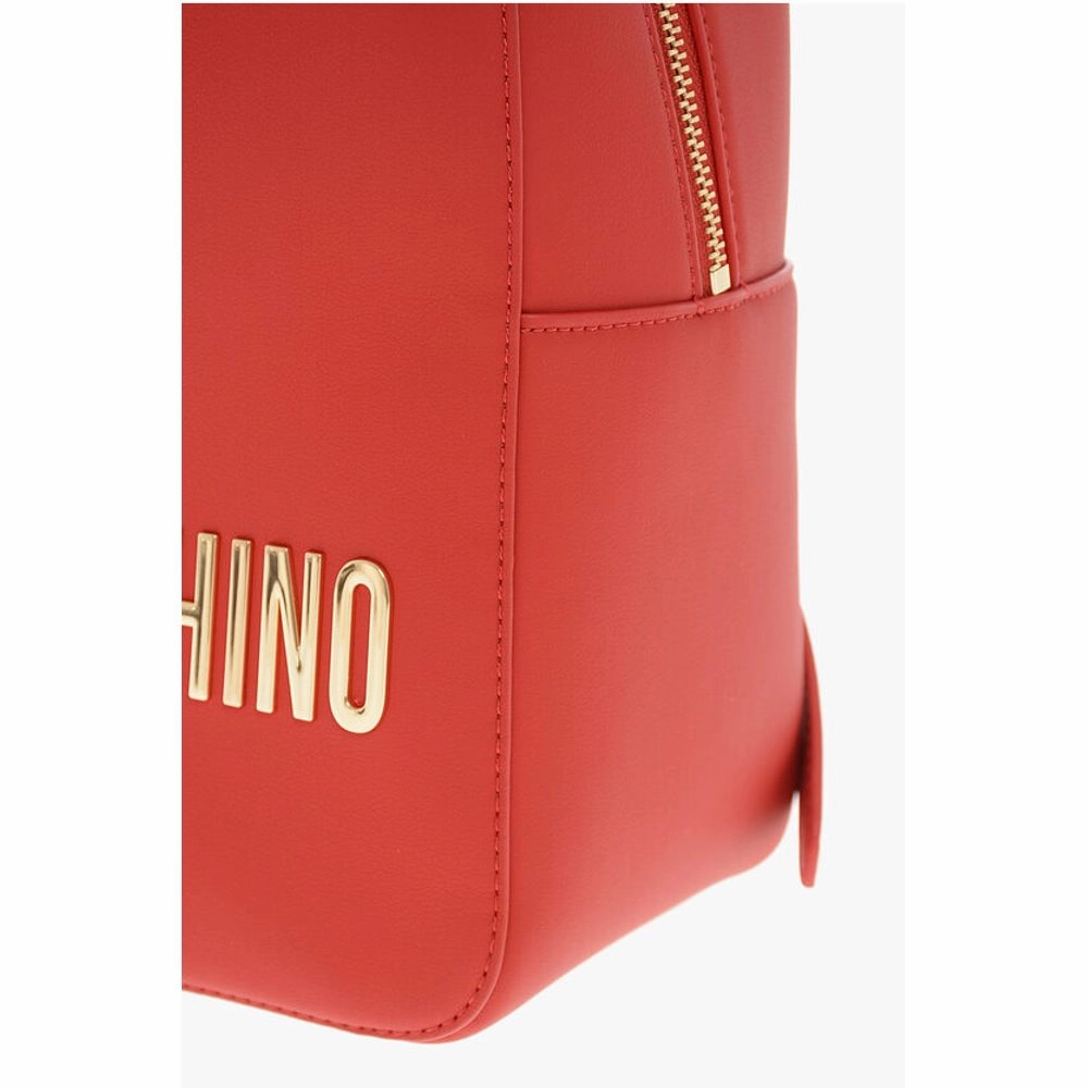 Moschino LOVE MOSCHINO Faux Leather Backpack with Lettering Logo