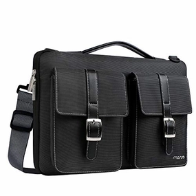 MOSISO Laptop Shoulder Bag Polyester 360 Protective Handbag with Organizer Pockets Compatible