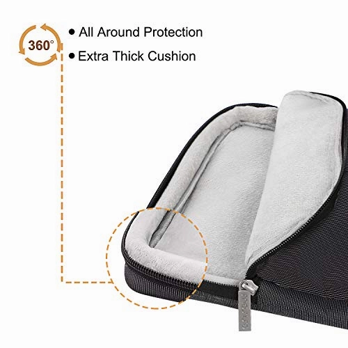 MOSISO Laptop Shoulder Bag Polyester 360 Protective Handbag with Organizer Pockets Compatible