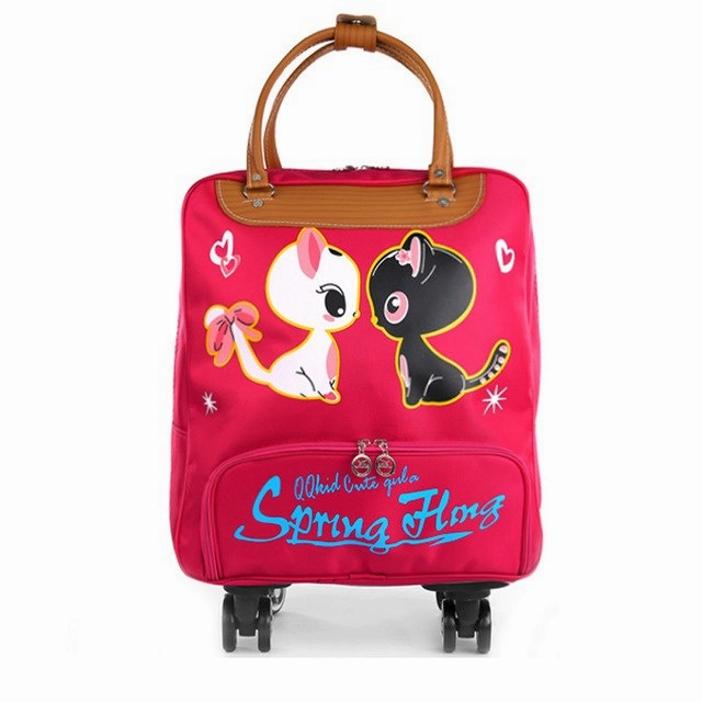 Mulheres Saco Da Bagagem De Rolamento, Cabine Mala De Viagem, Caixa Do Trole Leve, Moda-Carry Ons