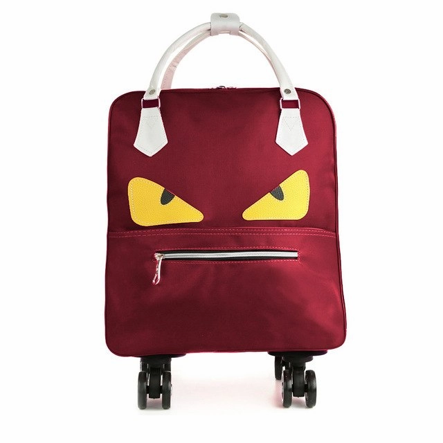 Mulheres Saco Da Bagagem De Rolamento, Cabine Mala De Viagem, Caixa Do Trole Leve, Moda-Carry Ons