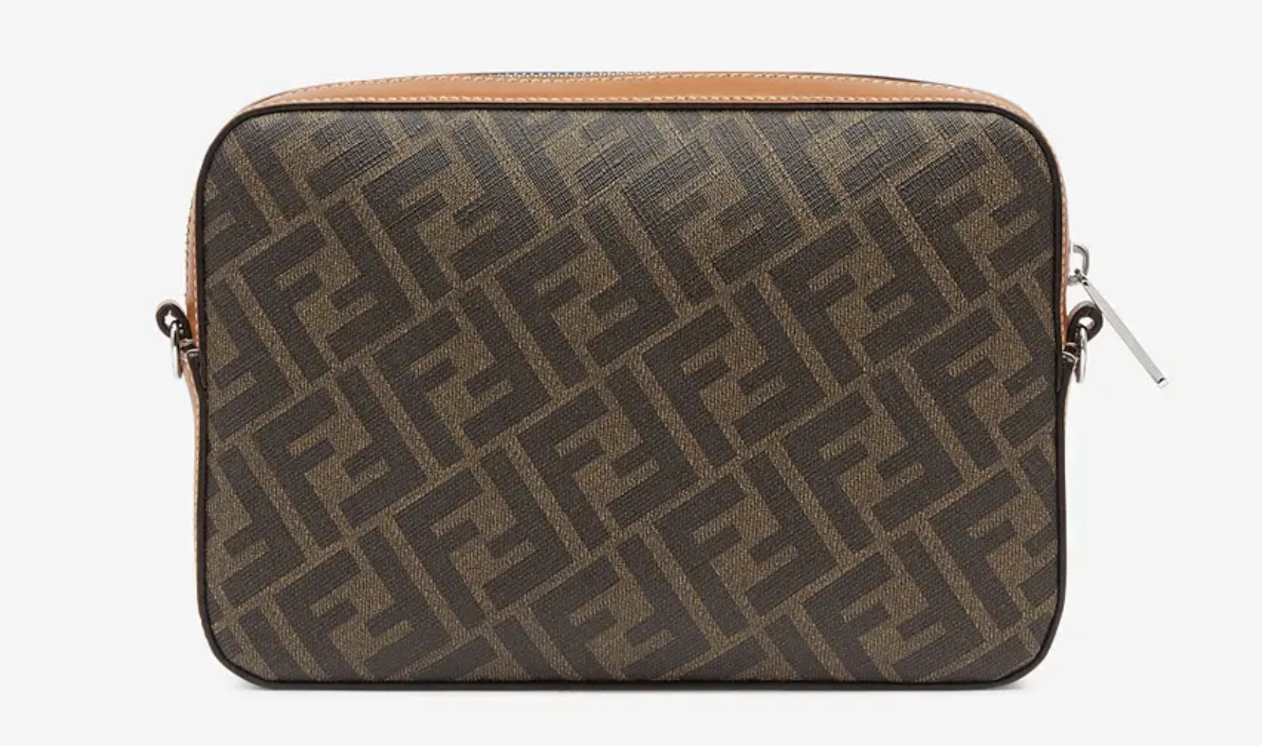 Multicolor Fabric and Leather Medium Camera Case Crossbody Bag
