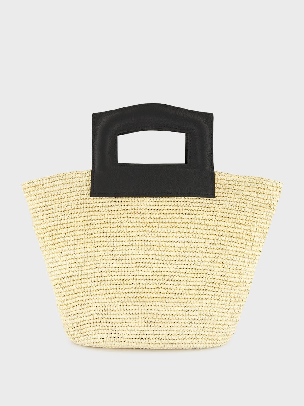 Natural Medium Oval Basket Bag