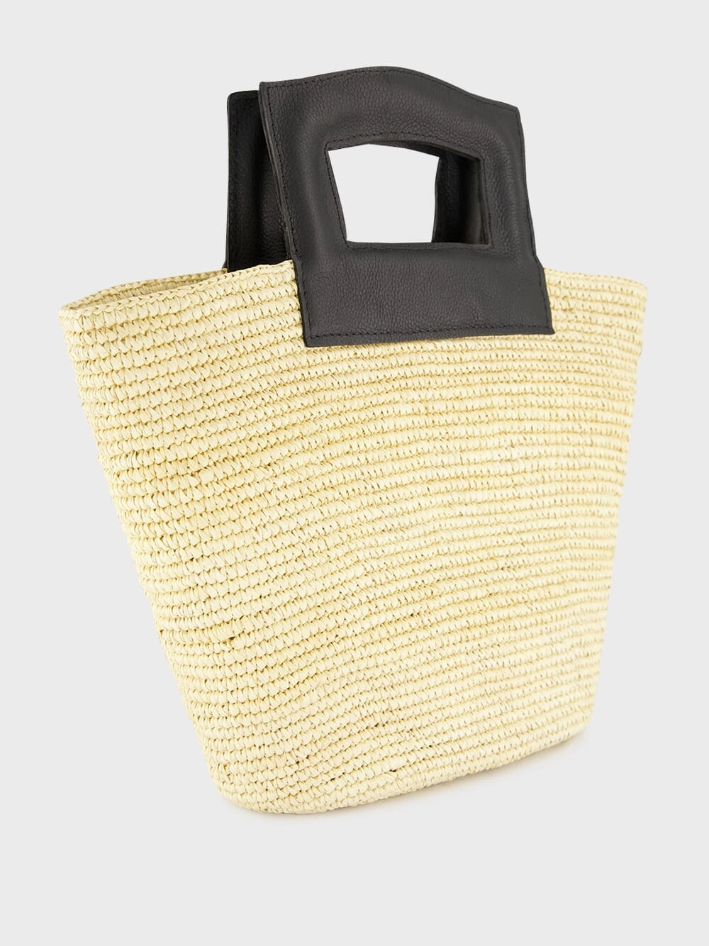 Natural Medium Oval Basket Bag