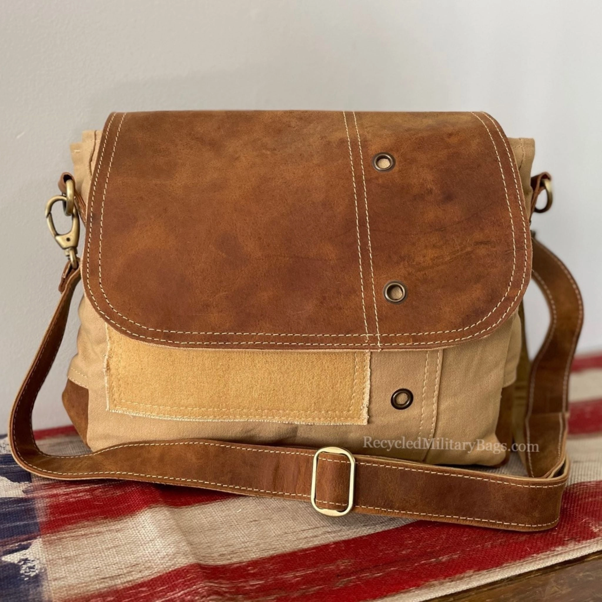 NEW! Concealed Carry Canvas Sustainable Bag Crossbody CCW Purse with Dual Access