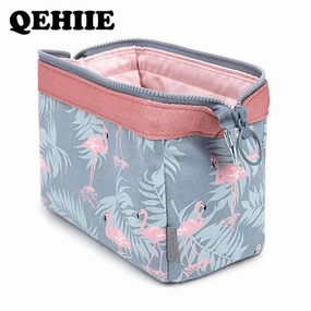 new fashion cosmetic bag Women waterproof Flamingo makeup bags travel organizer Toiletry Kits Portable makeup bags Beautician