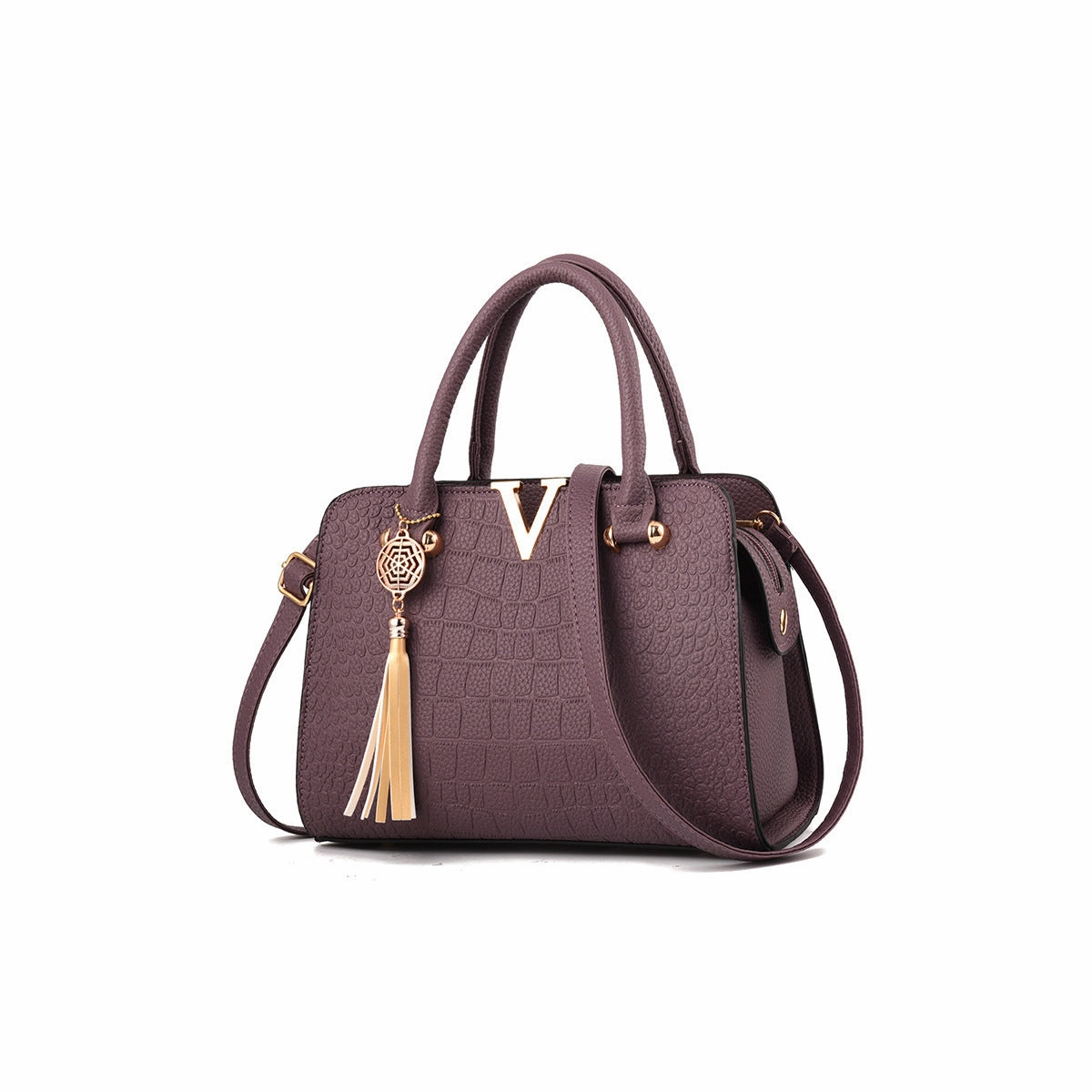 New Fashion PU Leather Crocodile Pattern Handbag Shoulder Bag