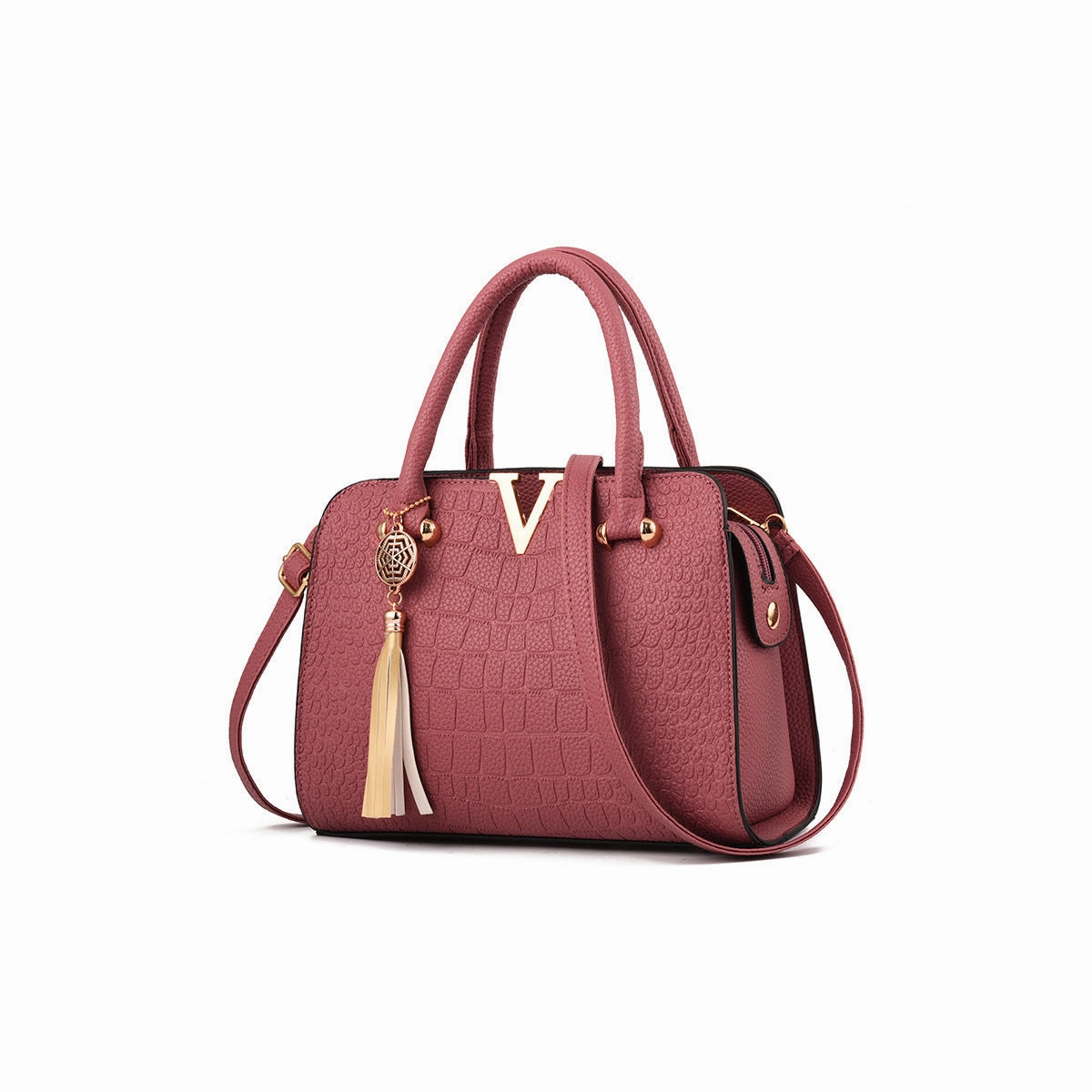 New Fashion PU Leather Crocodile Pattern Handbag Shoulder Bag
