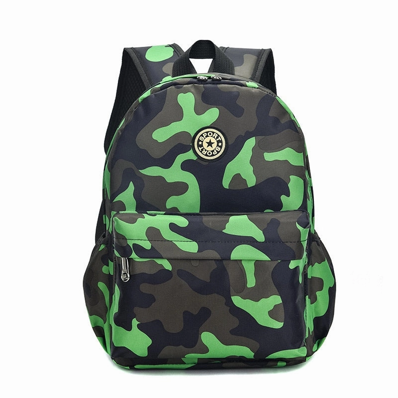 New Kids Backpacks Cartoon Camouflage Printed School Bags for Kindergarten Girls Boys Children travel Bags Nursery Bag small/big