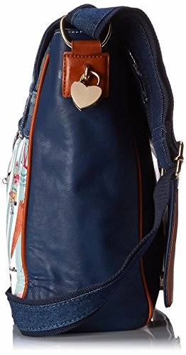 Nicole Lee Messenger Bag With 15 Inch Laptop Compartment, Doll House Mint, One Size