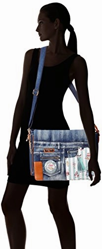 Nicole Lee Messenger Bag With 15 Inch Laptop Compartment, Doll House Mint, One Size
