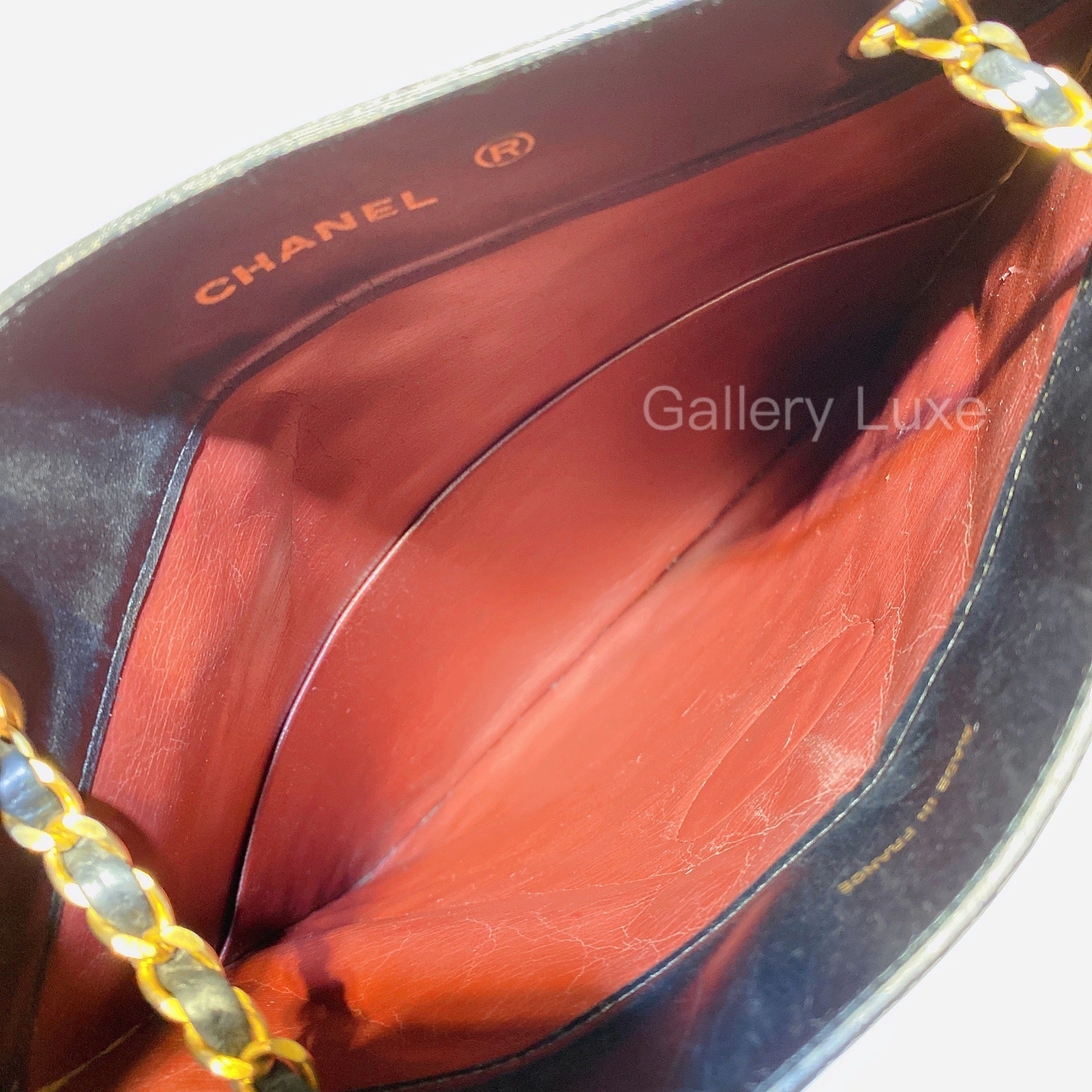 No.2842-Chanel Vintage Lambskin Chain Shoulder Bag