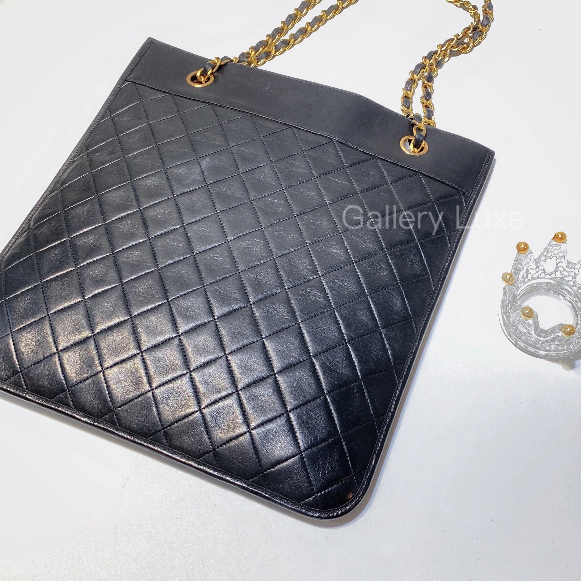 No.2842-Chanel Vintage Lambskin Chain Shoulder Bag