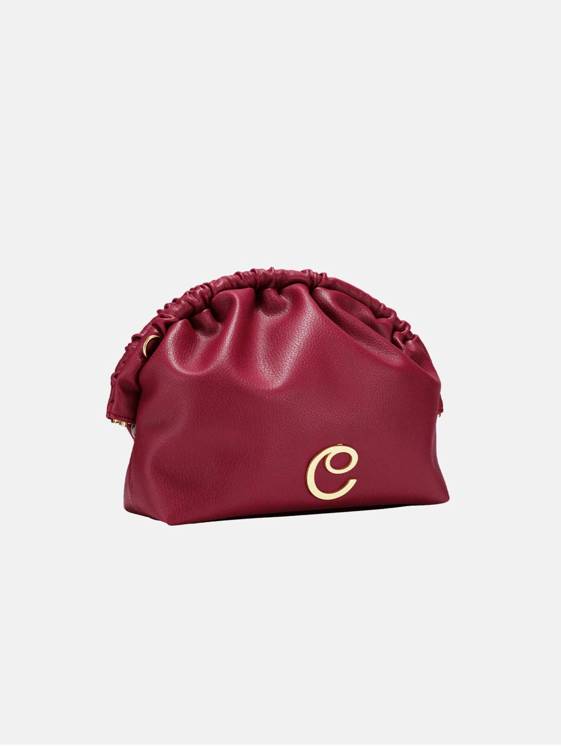 Norma Vegan Grape Leather Large Clutch | Burgundy