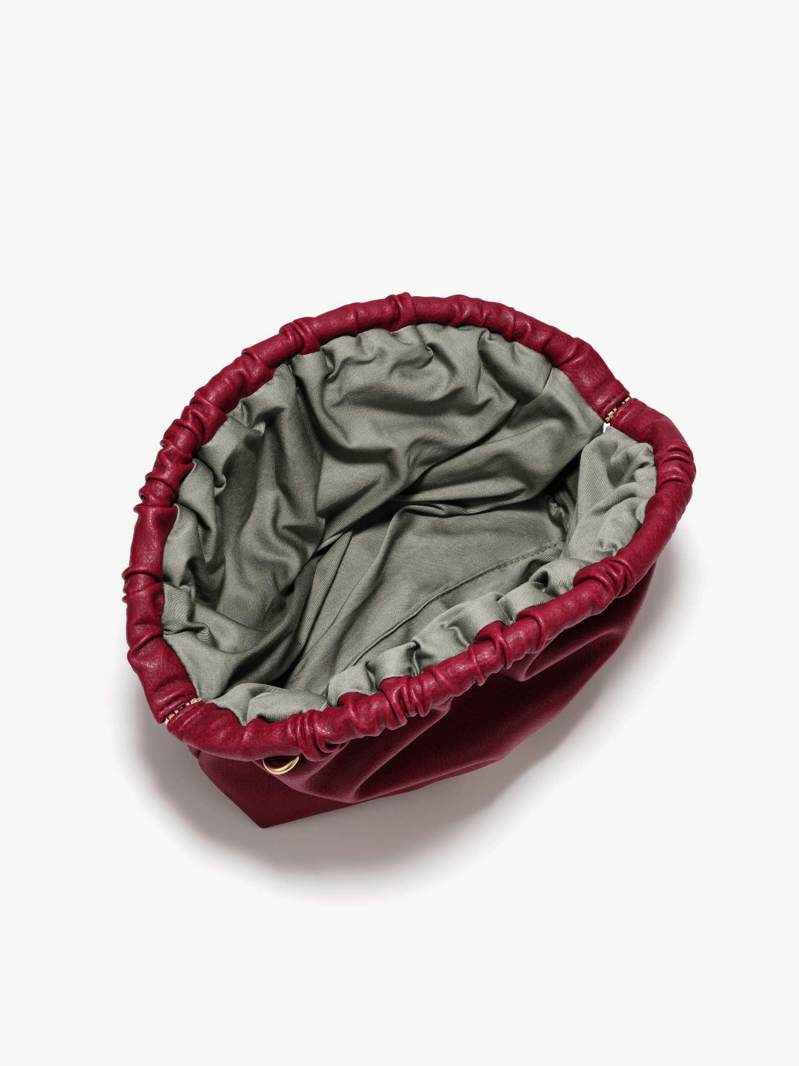 Norma Vegan Grape Leather Large Clutch | Burgundy