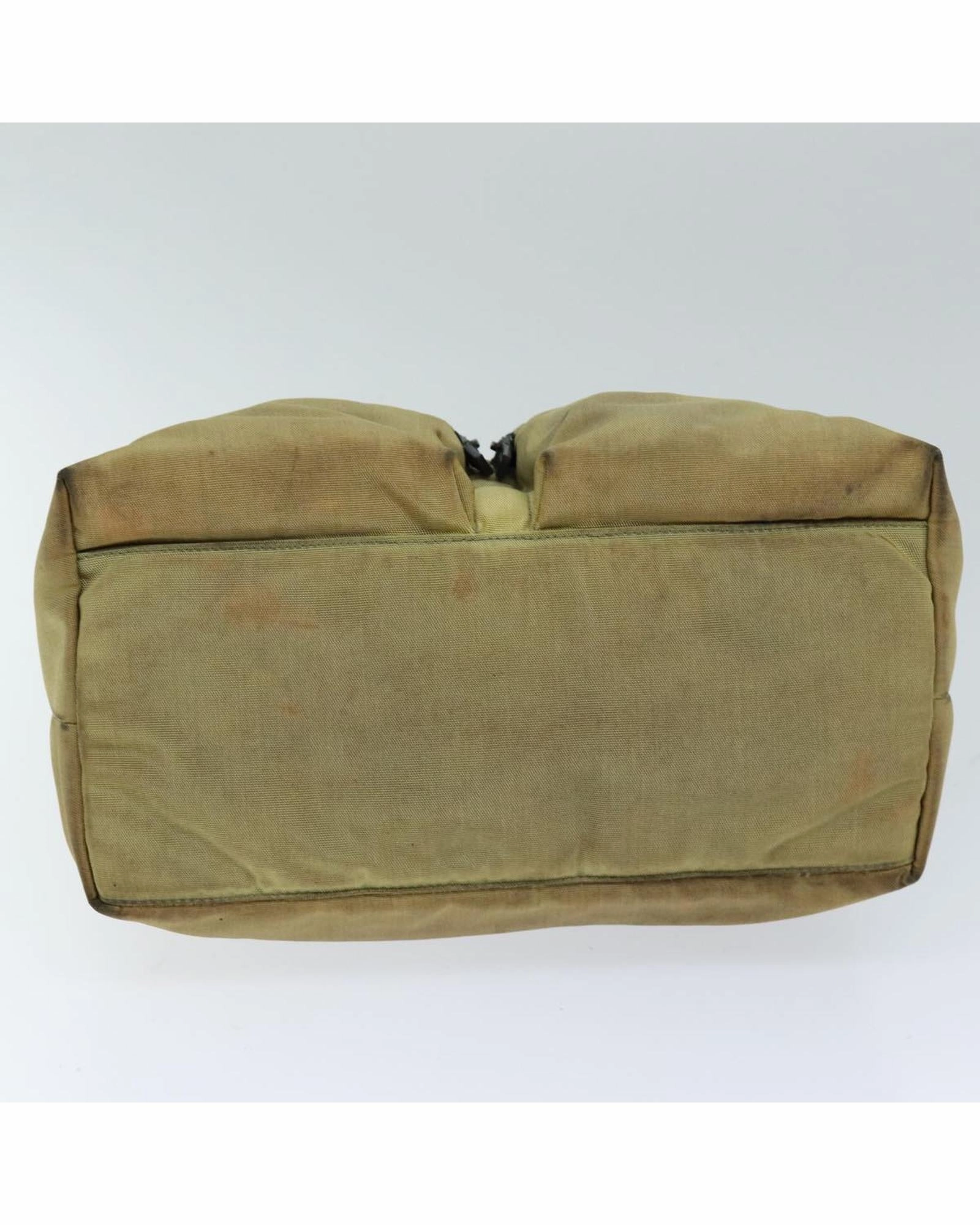 Nylon Shoulder Bag Beige