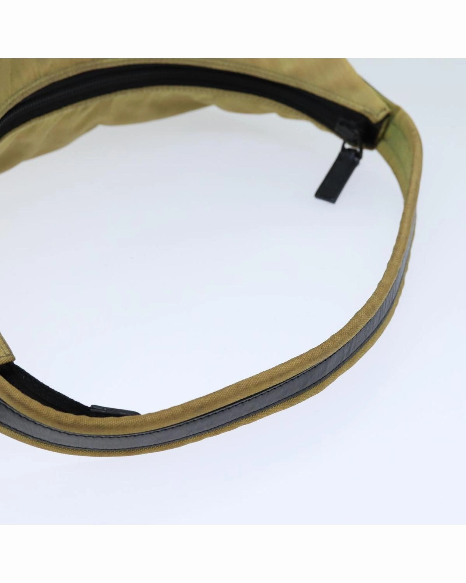 Nylon Shoulder Bag Beige