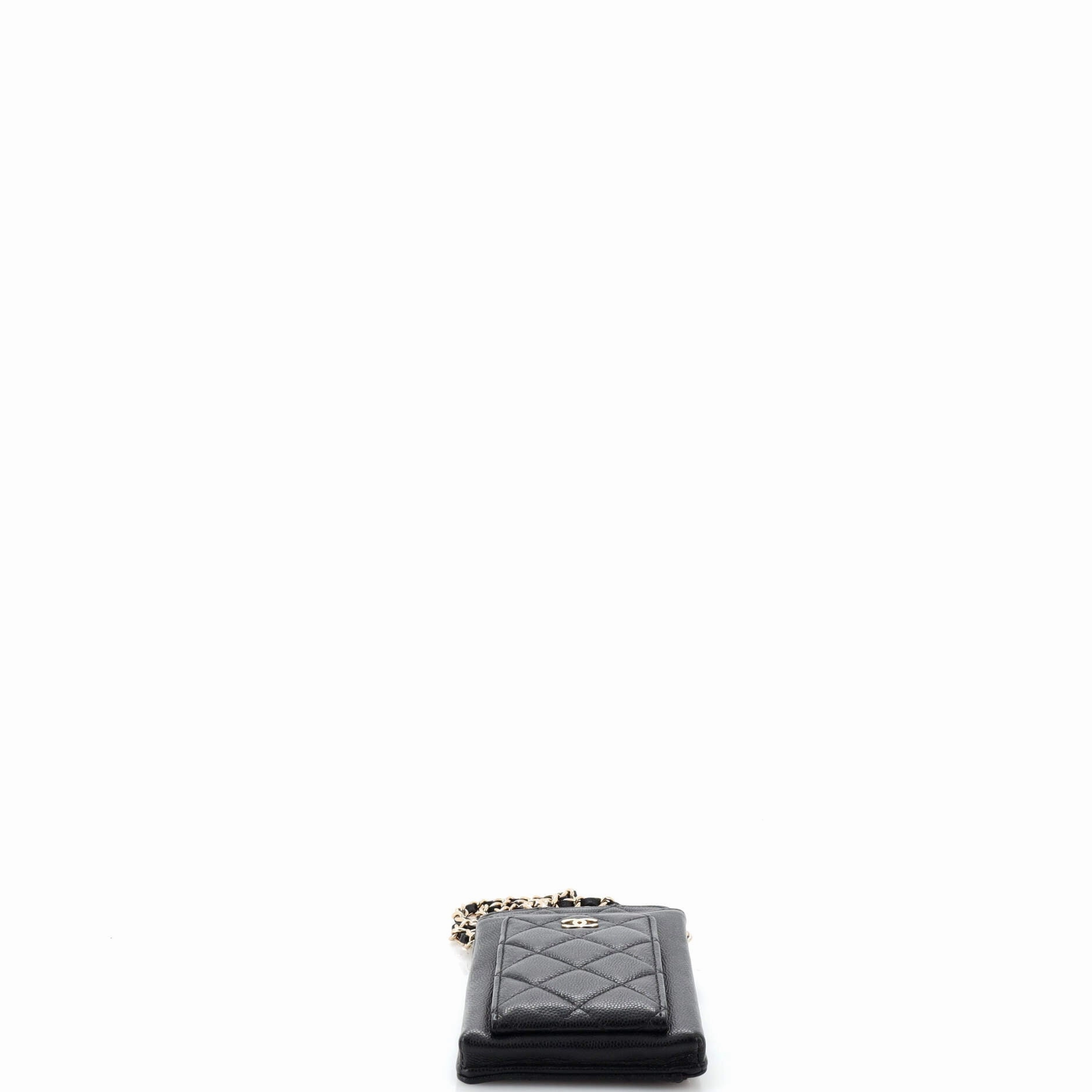 O Phone Holder Crossbody Bag Quilted Caviar