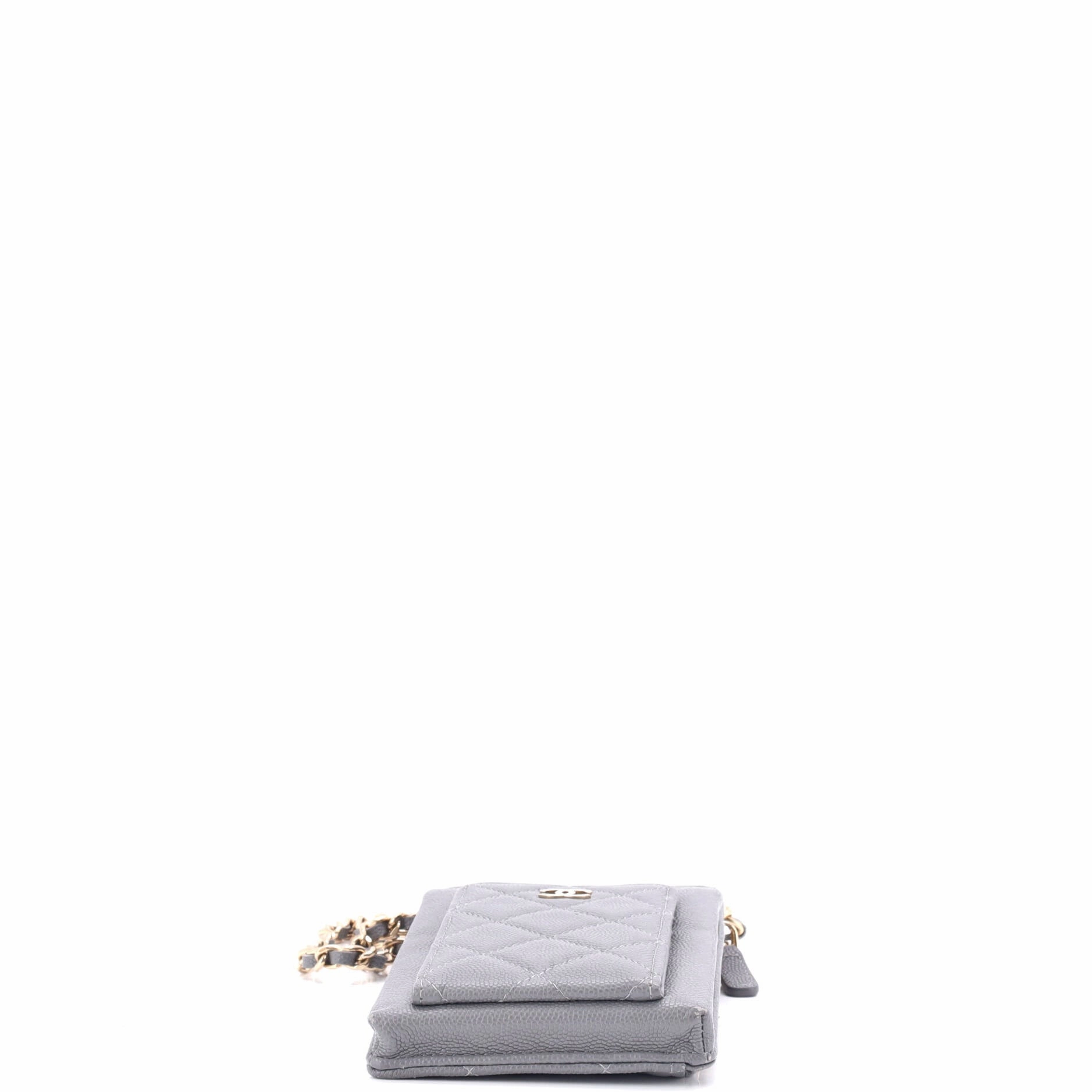 O Phone Holder Crossbody Bag Quilted Caviar