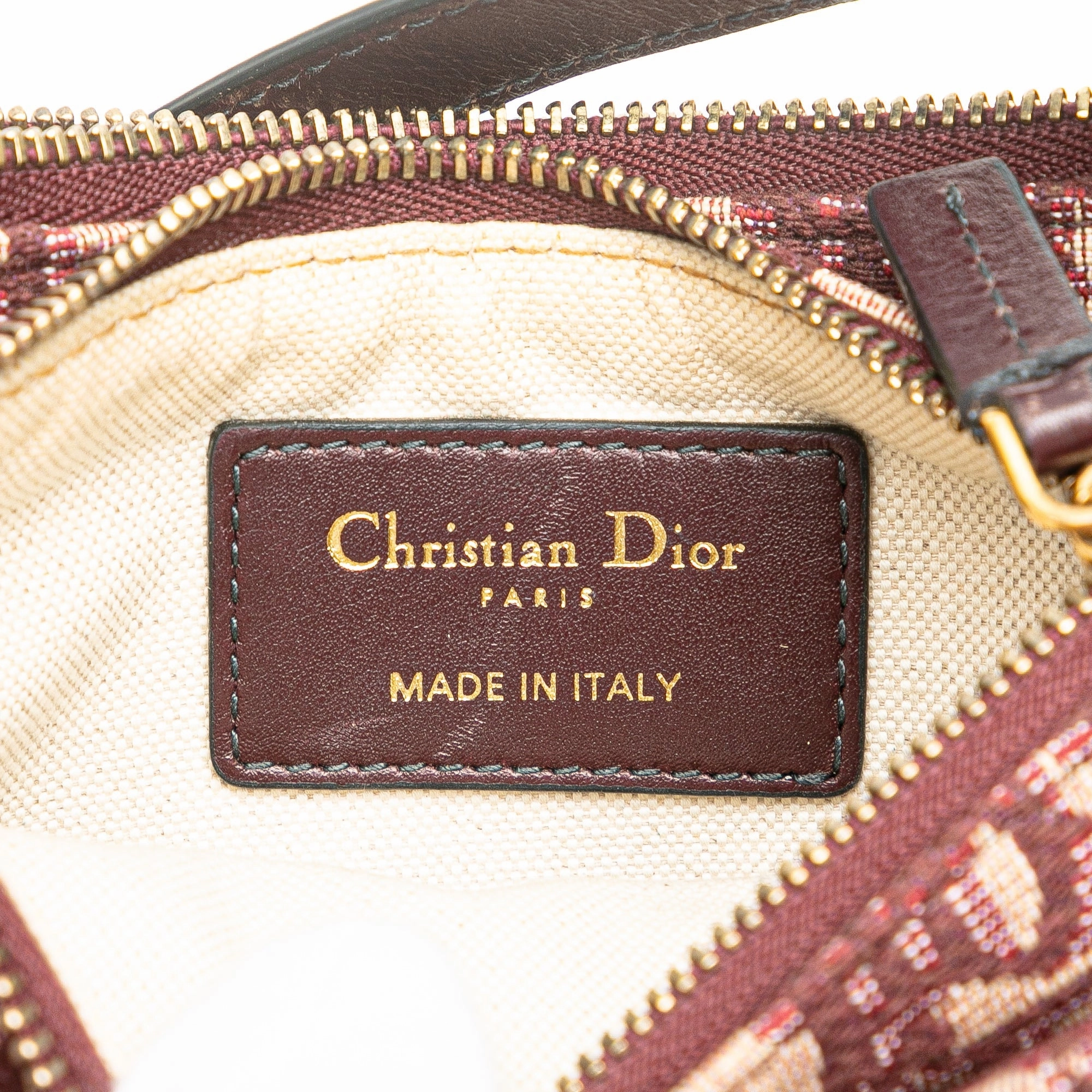 Oblique Canvas Saddle Triple Zip Crossbody