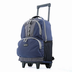 Olympia 18" Rolling Backpack, Wheeled Computer Bag in Navy