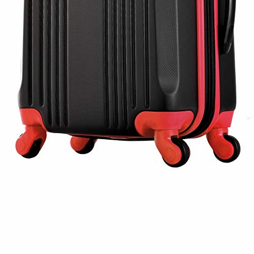 Olympia Apache Ii 25" Carry-on Spinner, BLACK RED
