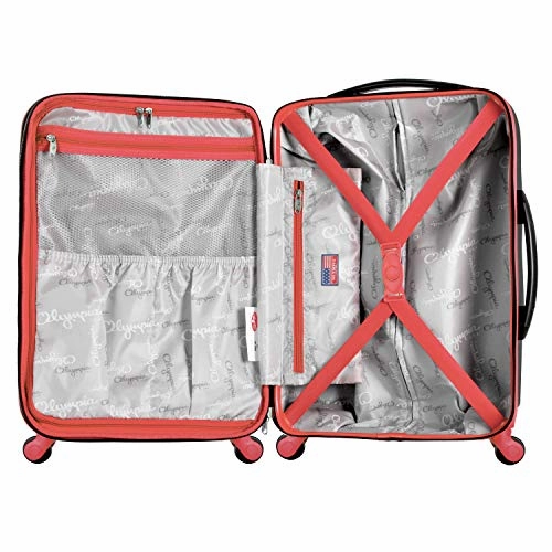 Olympia Apache Ii 25" Carry-on Spinner, BLACK RED
