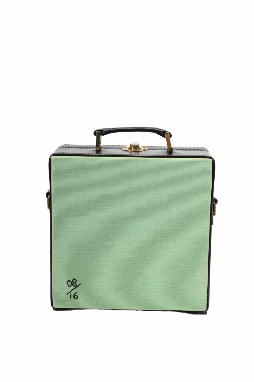 Olympia Le-Tan Womens Go To Jail Board Game Shoulder Bag Handbag Green