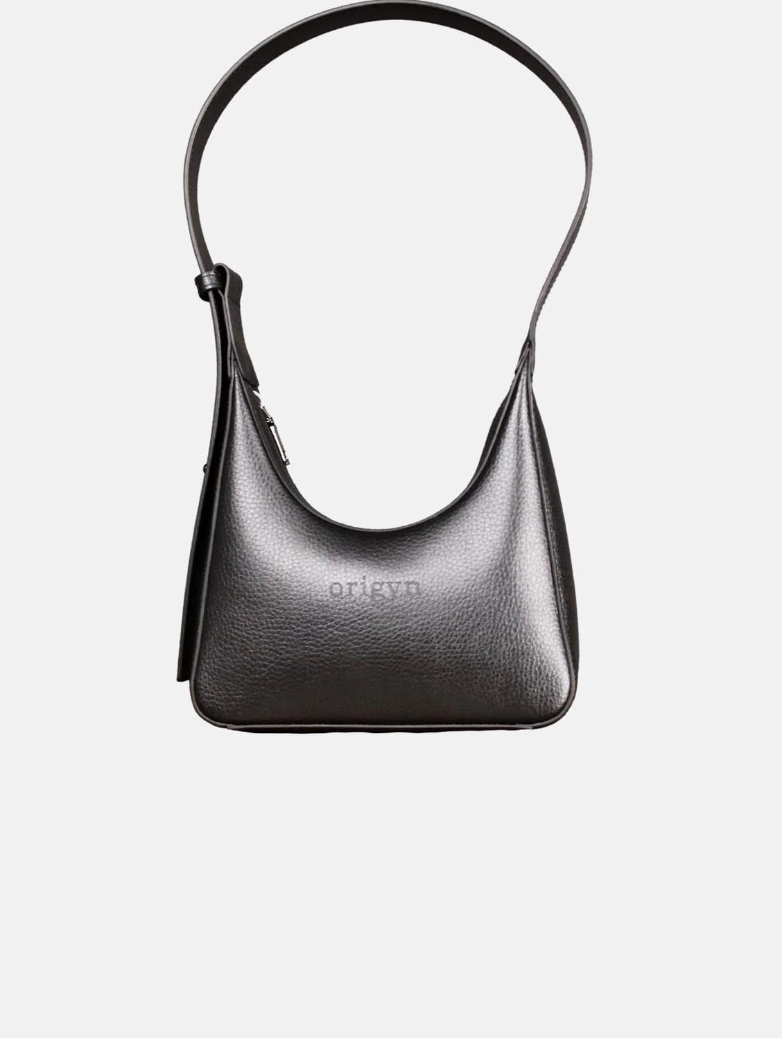 Origyn 01 MIRUM Leather Vegan Shoulder Bag | Black
