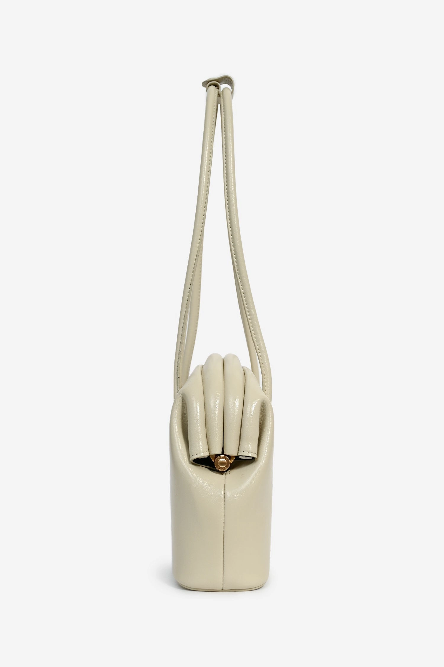 Osoi Beige Magnetic Shoulder Bag