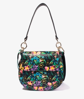 Parcell flirty texture branded webbing crossbody