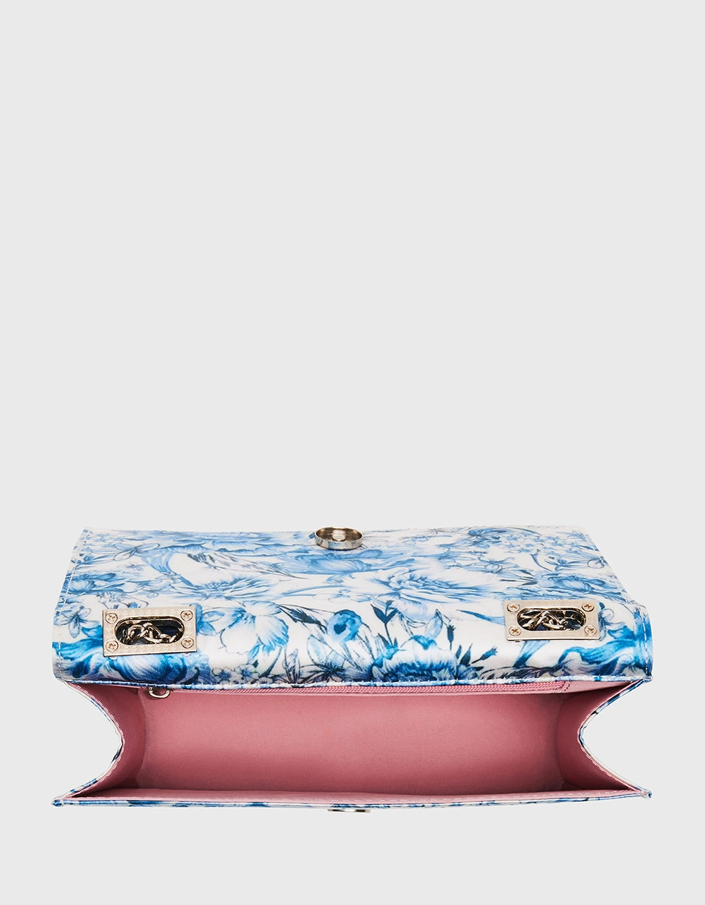 PEARL TRIMMED BOW BAG BLUE