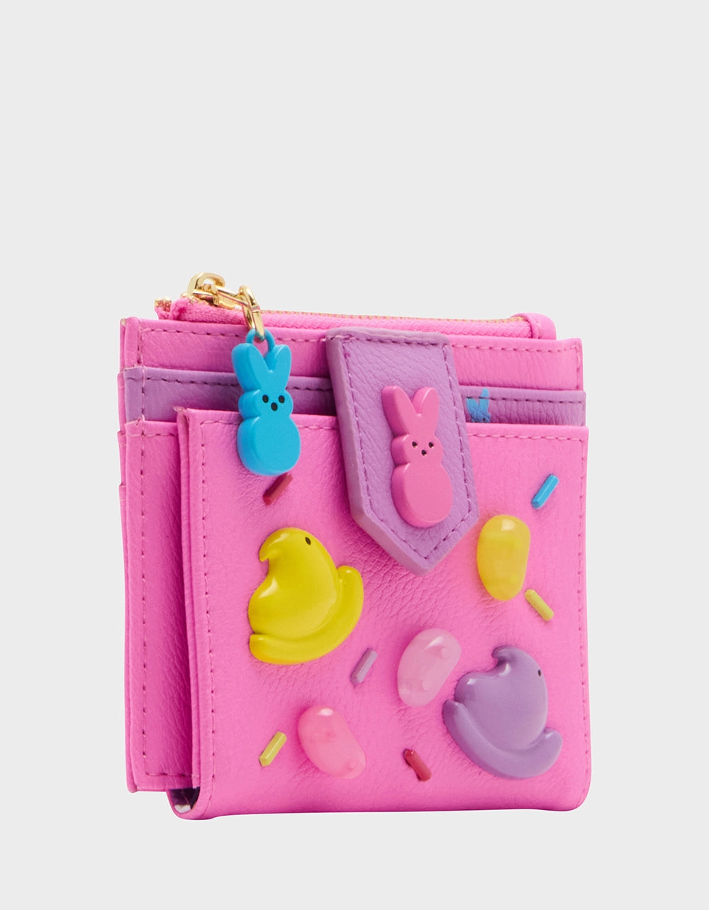 PEEPS BIFOLD WALLET PINK MULTI
