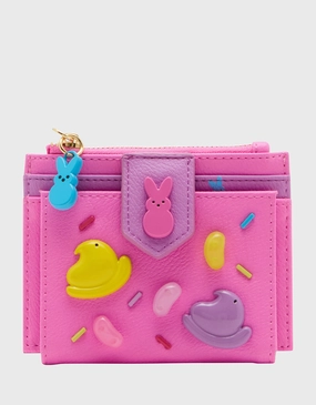 PEEPS BIFOLD WALLET PINK MULTI