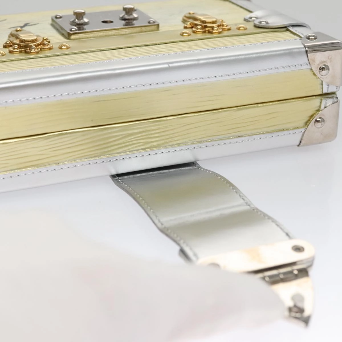 Petit Malle Leather Shoulder Bag with Strap