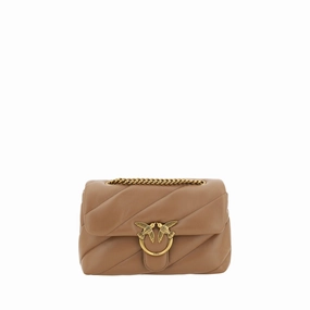 PINKO Elegant Quilted Calf Leather Shoulder Women's Bag