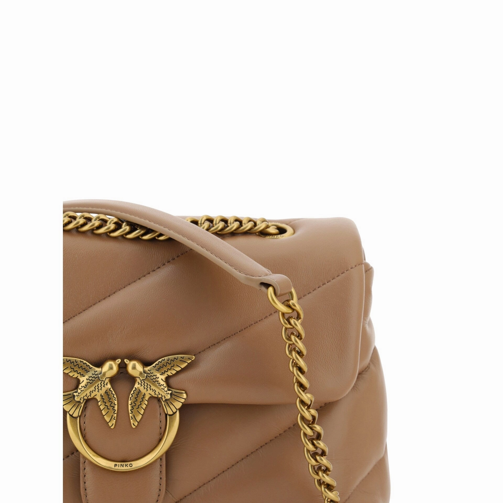 PINKO Elegant Quilted Calf Leather Shoulder Women's Bag