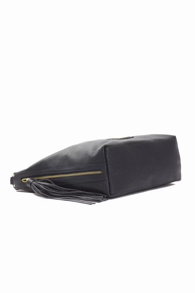 Pompei Donatella Chic  Leather Shoulder Bag with Logo Women's Detail