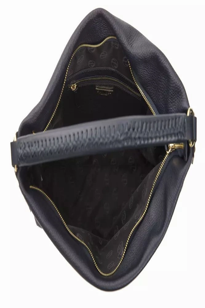 Pompei Donatella Chic  Leather Shoulder Bag with Logo Women's Detail