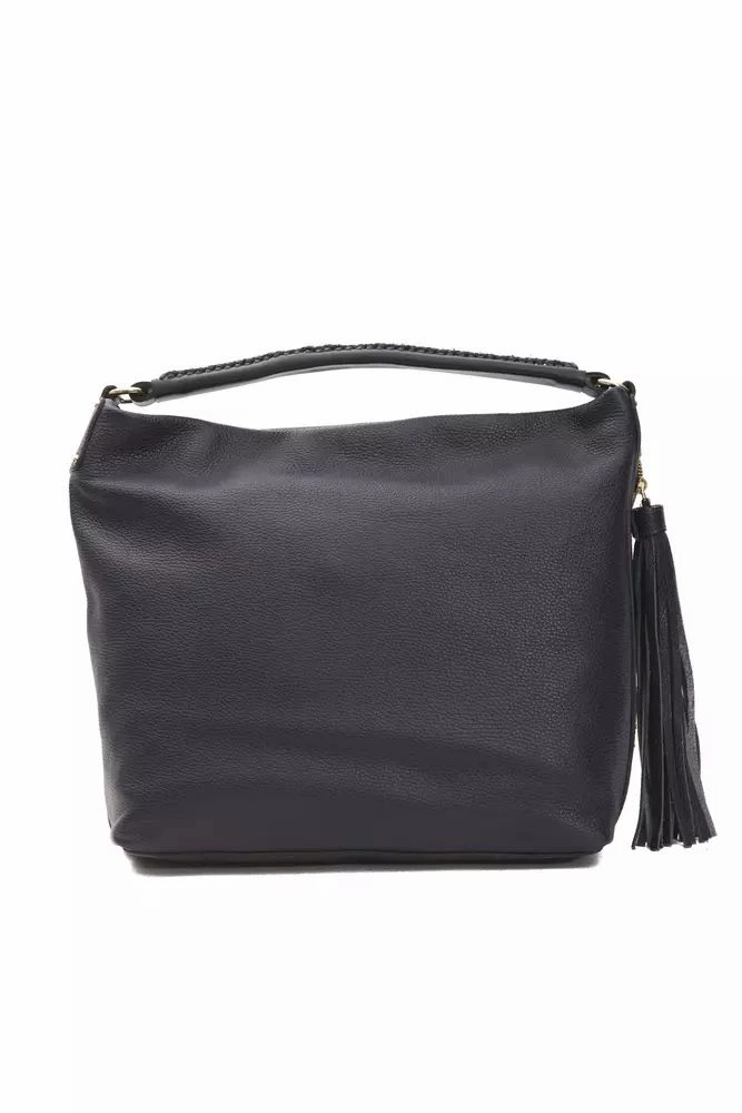 Pompei Donatella Chic  Leather Shoulder Bag with Logo Women's Detail
