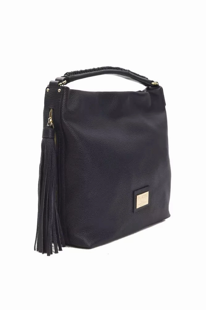 Pompei Donatella Chic  Leather Shoulder Bag with Logo Women's Detail