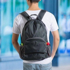 Portable Fashion Travel Backpacks Zipper Soild Nylon Back Pack Daily Traveling Women men Shoulder Bags Folding Bag
